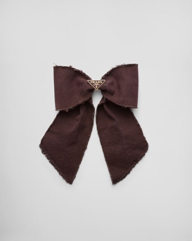 Canvas hair clip, , hi-res