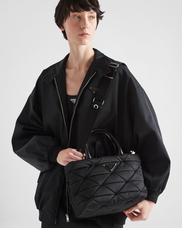 Small Re-Nylon padded tote bag, , hi-res