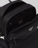 Re-Nylon and Saffiano leather backpack, , hi-res