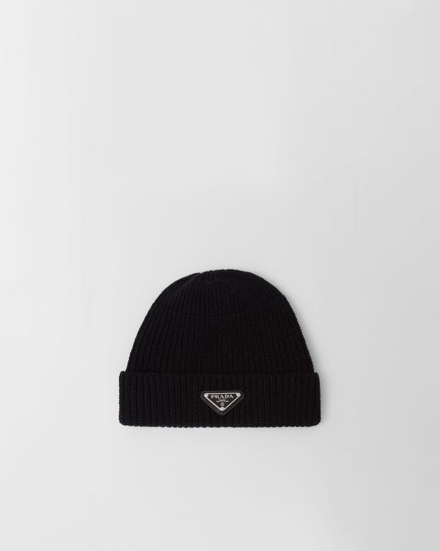 Wool and cashmere beanie, , hi-res
