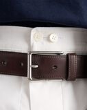 Antiqued leather belt, , hi-res
