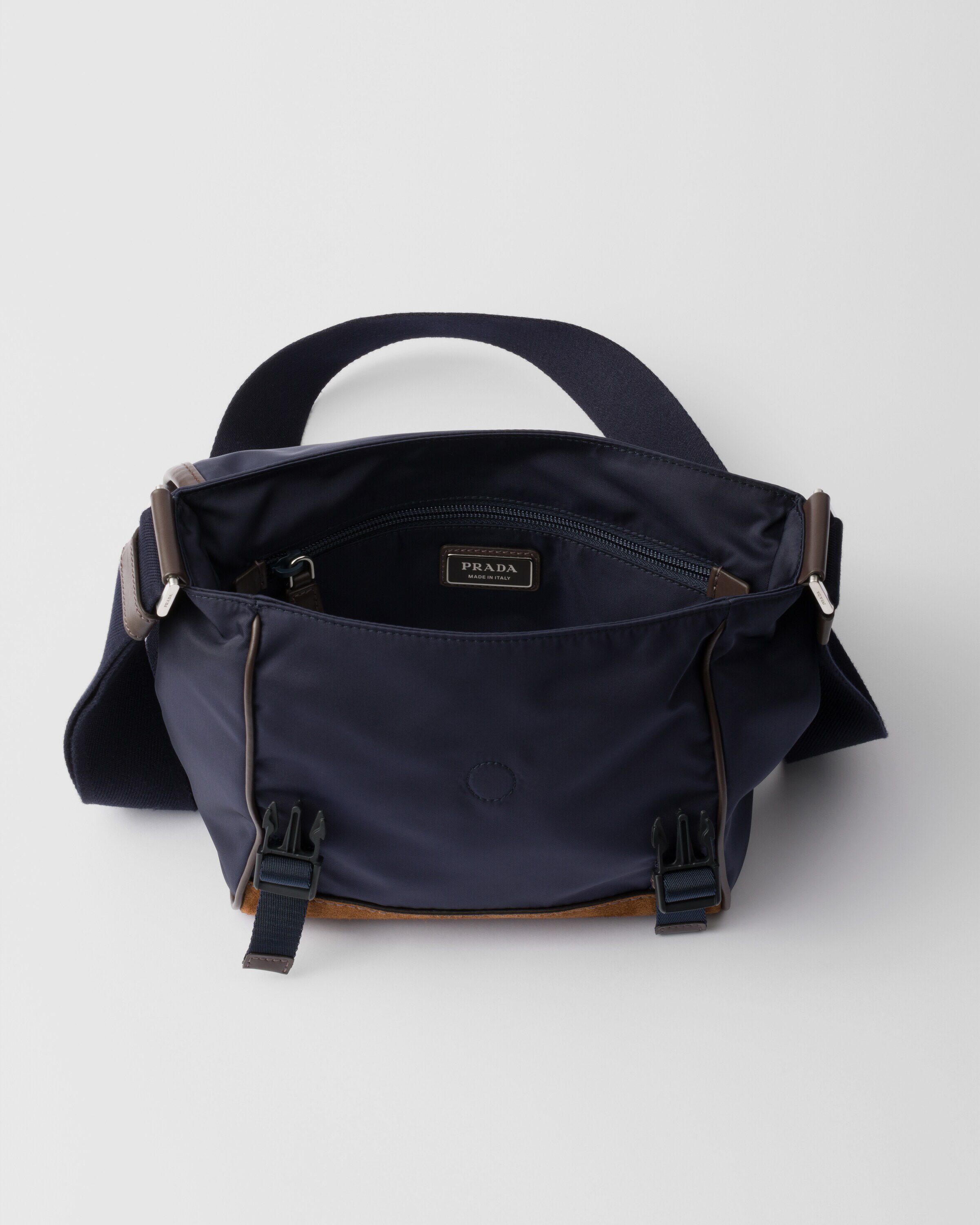 ショルダーバッグ PRADA 2VD066_384_F0C1B RE-NYLON AND LEATHER SHOULDER BAG Prada Medium Re-Nylon and leather shoulder bag Crossbody