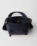 Medium Re-Nylon and leather shoulder bag, , hi-res