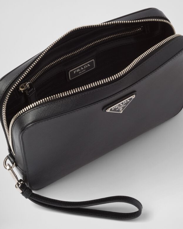 Saffiano Leather Clutch, , hi-res