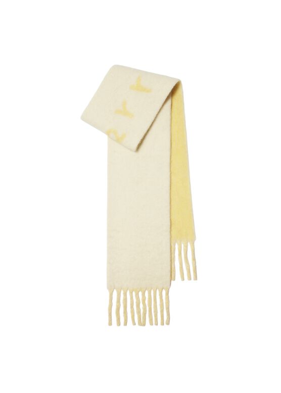 Reversible Logo Alpaca Wool Blend Scarf, , hi-res