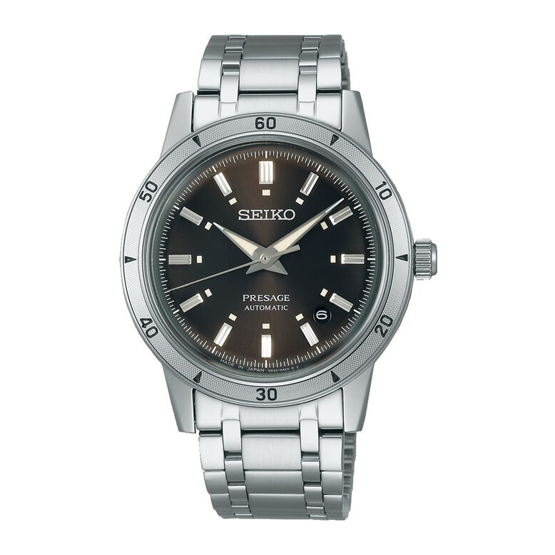Presage Style 60&#39;s &#39;Elegant Yet Rugged&#39; 39.5mm Mens Watch Brown, , hi-res