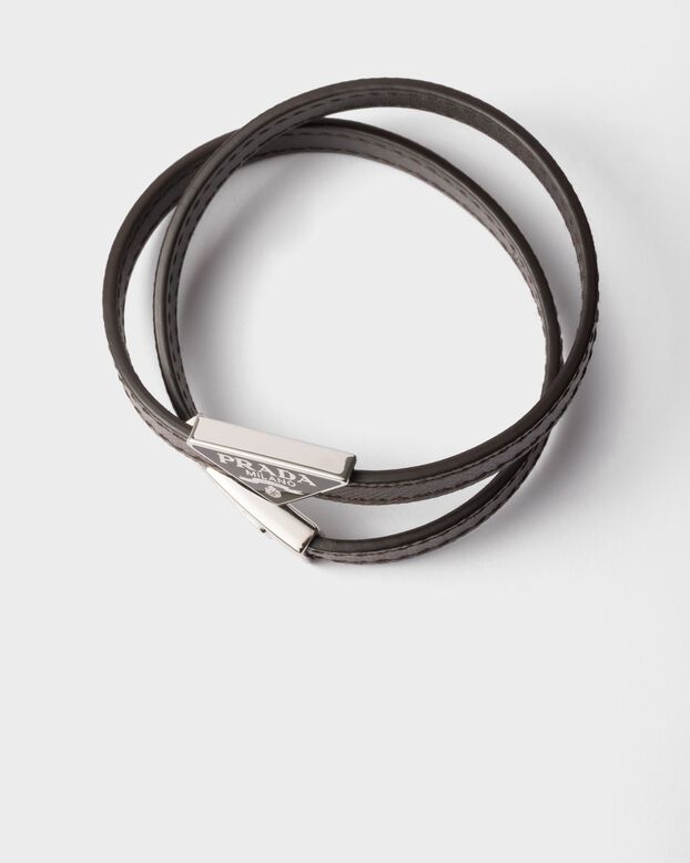 Saffiano Leather Bracelet, , hi-res