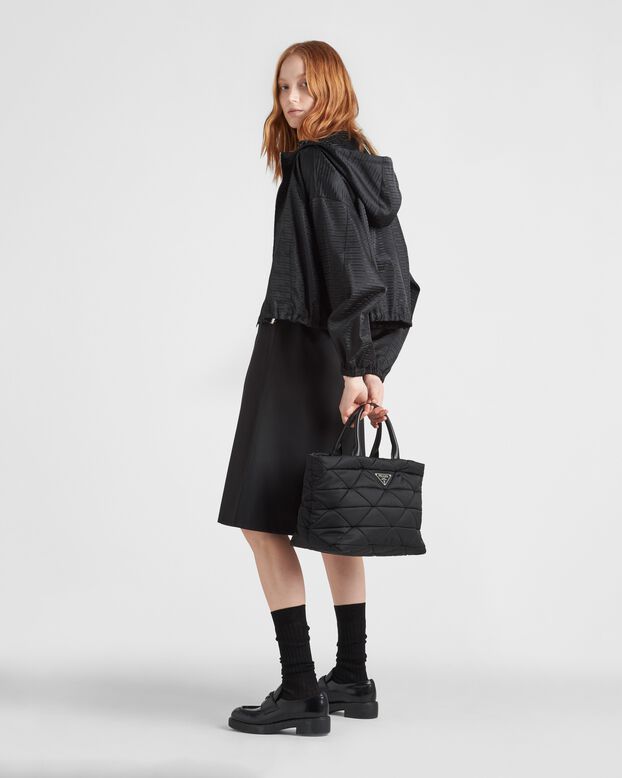 Re-Nylon medium padded tote, , hi-res
