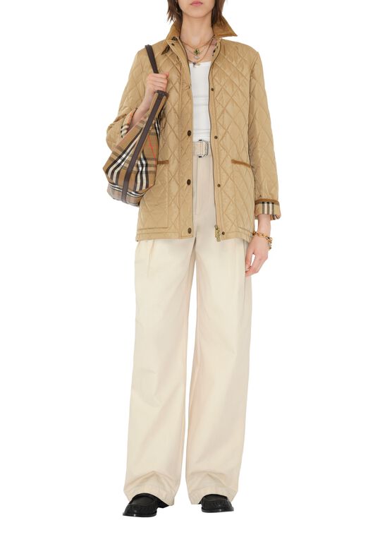 Quilted Nylon Barn Jacket, , hi-res