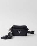 Re-Nylon and Saffiano leather shoulder bag, , hi-res