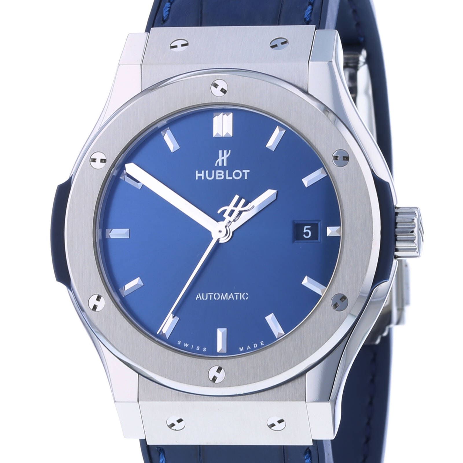 Hublot Classic Fusion Blue Titanium 42mm Fine Watches Heathrow