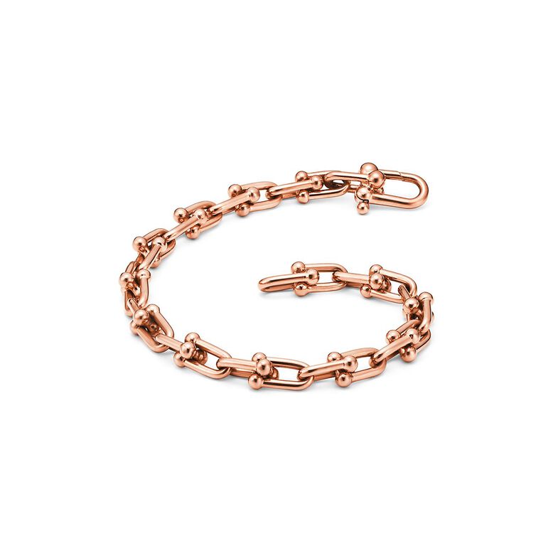 Tiffany HardWear Small Link Bracelet in Rose Gold - Size Medium, , hi-res