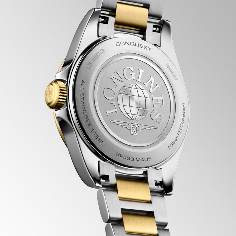 Conquest Quartz 30mm Ladies Watch Bi-Colour White, , hi-res