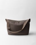 Large leather shoulder bag, , hi-res