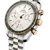 Speedmaster 38mm Mens Silver Dial Moonshine Gold on Steel Watch, , hi-res