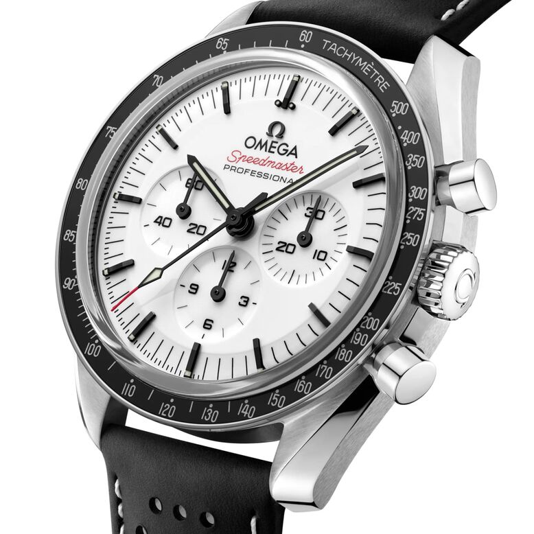 Speedmaster Moonwatch Professional 42mm Mens Watch White Rubber, , hi-res