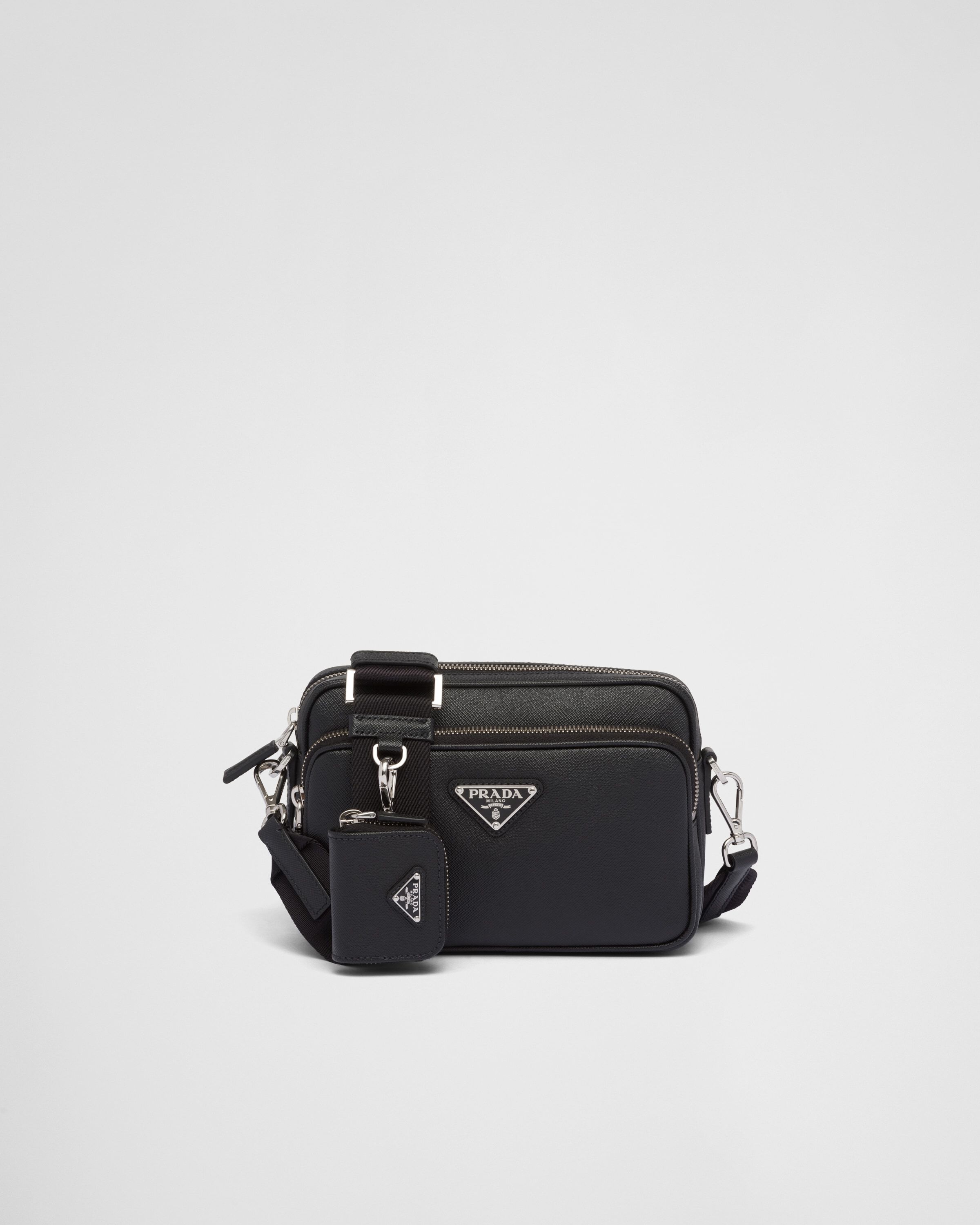 Saffiano leather shoulder bag