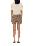 Check Cotton Pyjama Shorts, , hi-res
