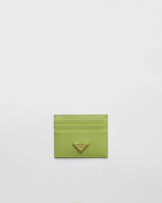 Saffiano Leather card holder, , hi-res