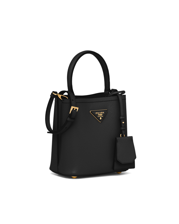 Small Saffiano Leather Prada Panier Bag, , hi-res