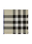 Check Cashmere Silk Scarf