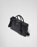 Saffiano leather briefcase, , hi-res