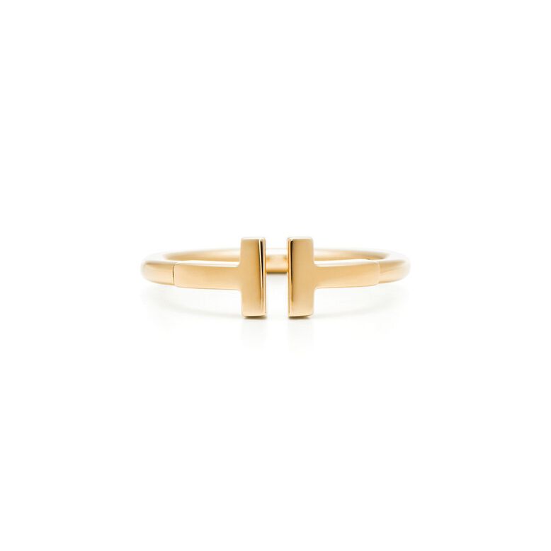 Tiffany T Wire Ring in Yellow Gold - Size 7 1/2, , hi-res