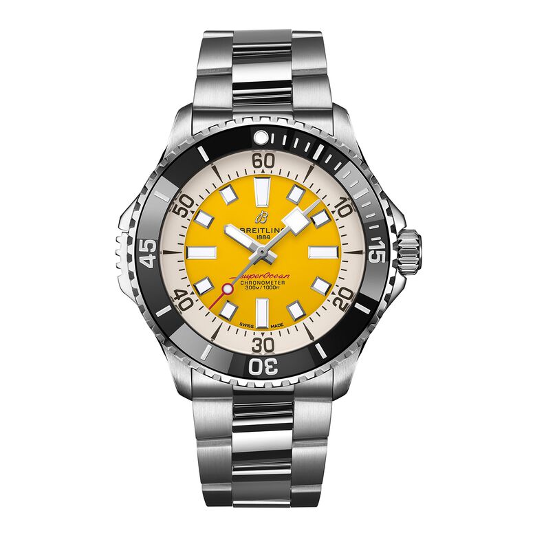 Superocean Automatic Code Yellow UK Edition 46mm Mens Watch Yellow, , hi-res
