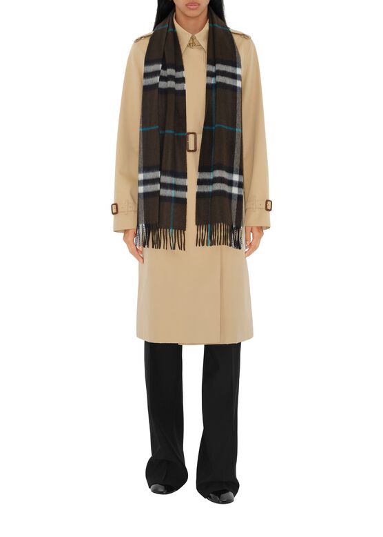 Check Cashmere Scarf, , hi-res