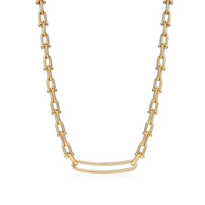 Tiffany City HardWear link necklace in 18k gold, , hi-res