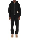 Check Label Cotton Jogging Pants, , hi-res