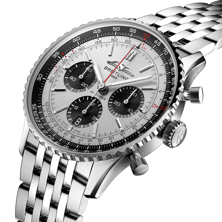 Navitimer B01 Chronograph 43 Silver Watch, , hi-res
