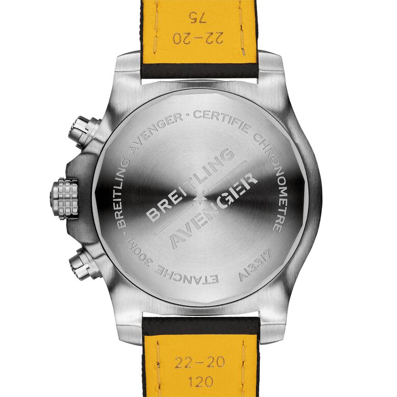 Avenger Chronograph 45 Leather Strap Watch, , hi-res