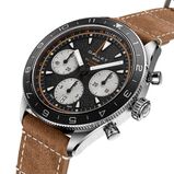 Multichron Pilot Chronograph Automatic 42mm Unisex Watch Black Dial Leather, , hi-res