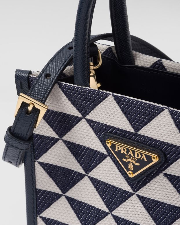 Prada Symbole embroidered fabric mini bag, , hi-res