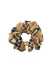 Check Silk Scrunchie