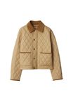 Cropped Quilted Nylon Jacket