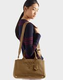 Prada Jardini&egrave;re large cotton canvas handbag, , hi-res