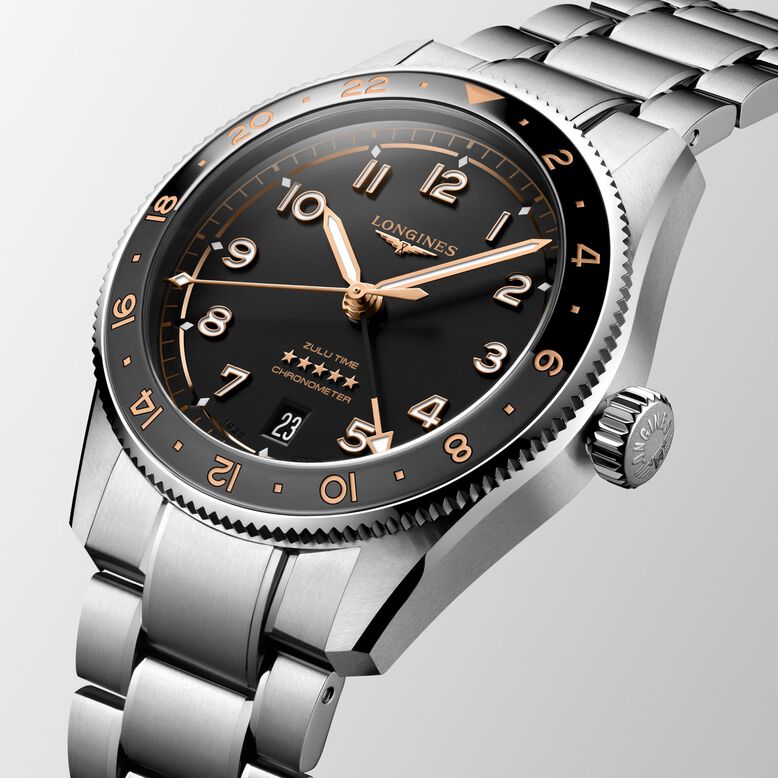 Spirit Zulu Time 39mm Mens Watch Black, , hi-res