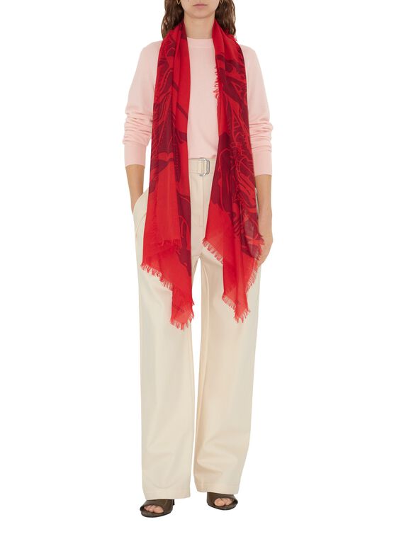 Wide EKD Wool Scarf, , hi-res