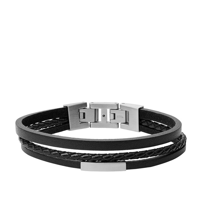 Vintage Casual Man Bracelet Black, , hi-res