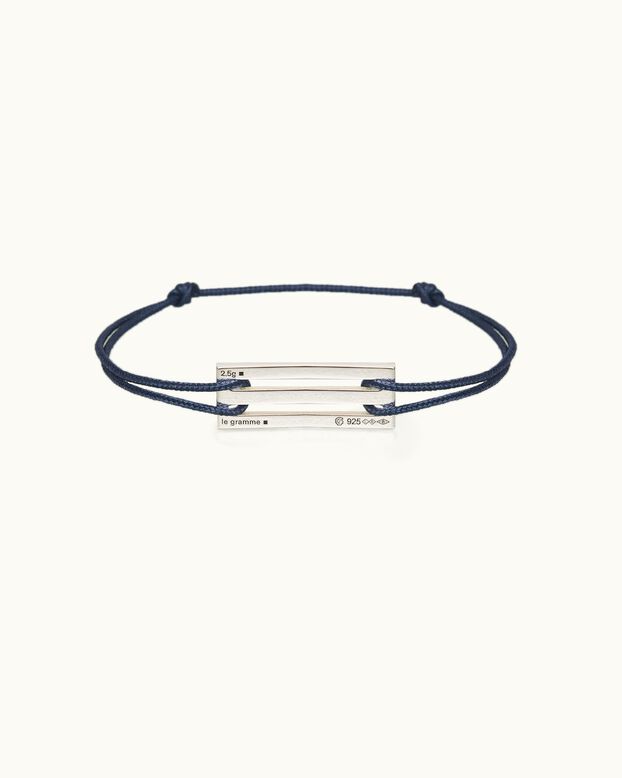 Cord Bracelet Le Gramme Navy, , hi-res