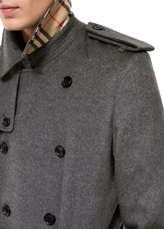 Mid-length Cashmere Hastings Trench Coat, , hi-res