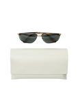 Metal Shield Rectangular Sunglasses​, , hi-res