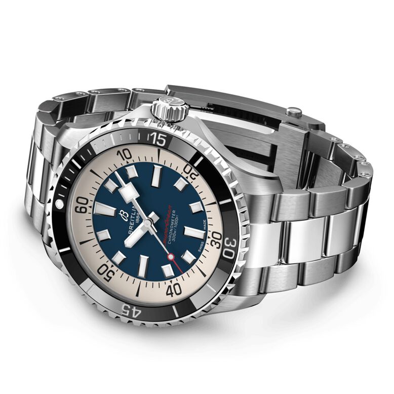 Superocean Automatic 44 Stainless Steel - Blue Watch, , hi-res