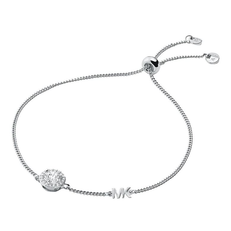 Pave Halo Slider Silver, , hi-res