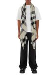 Check Cashmere Silk Scarf, , hi-res