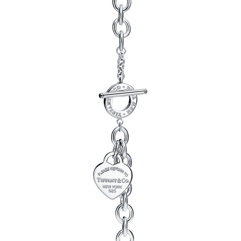 Return to Tiffany&trade; Heart Tag Toggle Bracelet in Silver, , hi-res