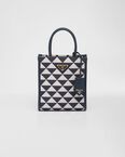 Prada Symbole embroidered fabric mini bag