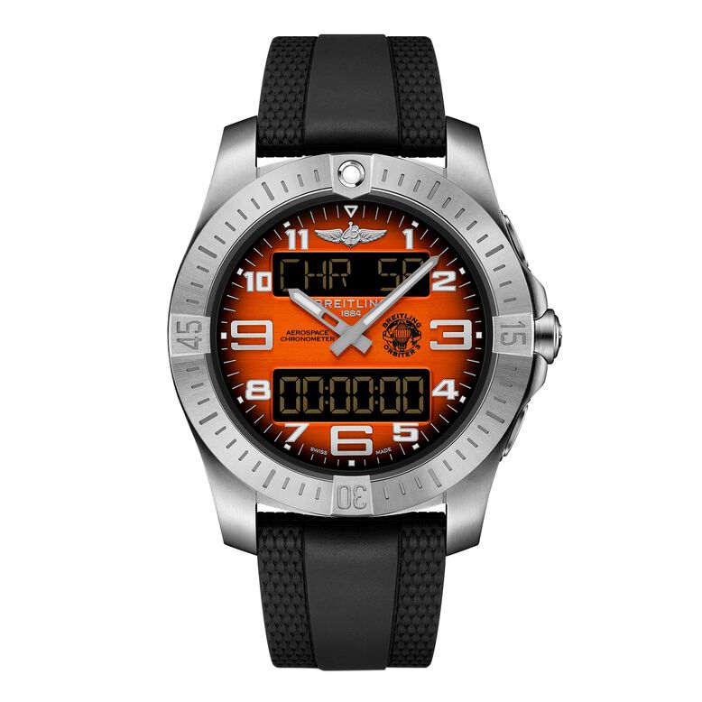 Aerospace B70 Orbiter 25th Anniversary 43mm Mens Watch Orange Rubber, , hi-res